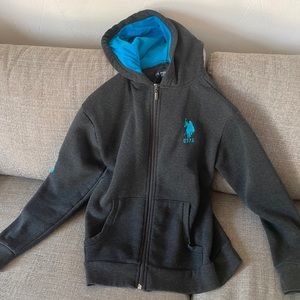 Polo zip up sweatshirt